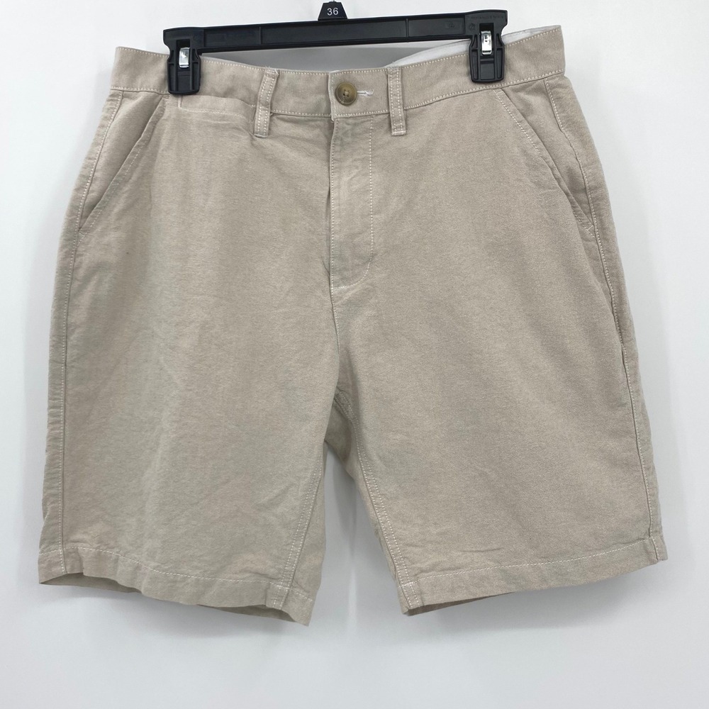 WEATHERPROOF Khaki Chino Shorts Men's Size 32‎ Flat Front Casual Everyday